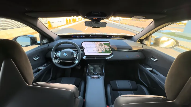 BMW iX3 50 interior with panoramic vision display